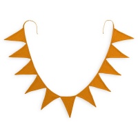 Гирлянда В виде флажков из хлопчатобумажной газовой ткани Kumla единый размер каштановый LA REDOUTE INTERIEURS  фото, kupilegko.ru